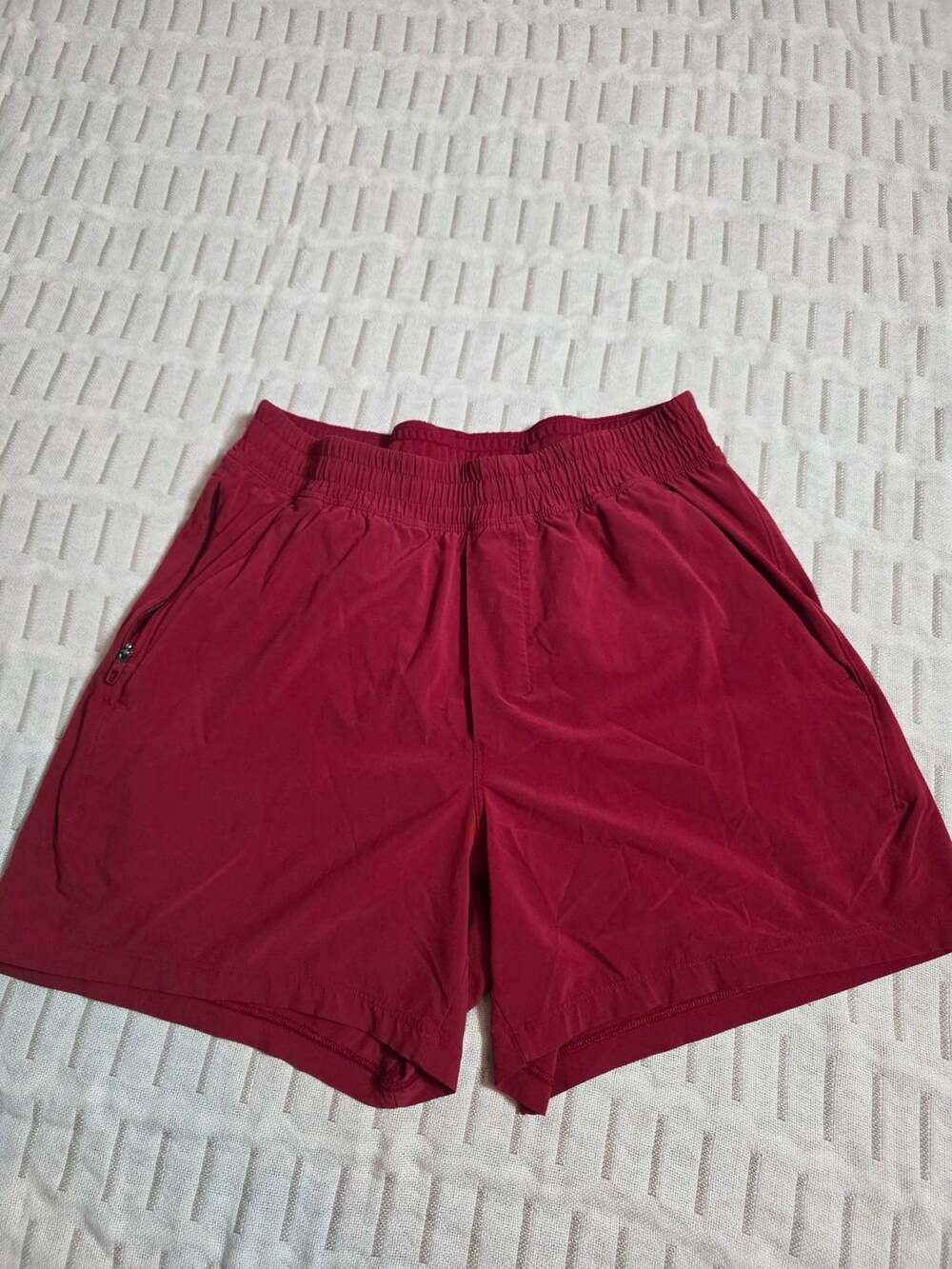 Lululemon Pace Breaker Short Size S Red Lined Athletic Shorts, 5"